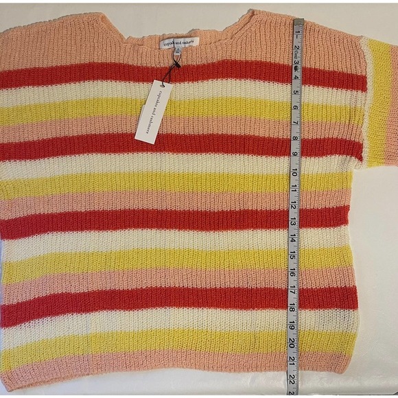 Cupcakes & Cashmere Stripe Lex Sweater Size L - Picture 8 of 8